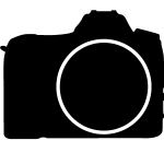 Sticker design ardoise appareil photo