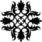 Sticker design baroque classe