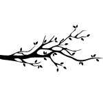 Sticker design branche d'arbre