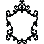 Sticker design cadre mirroir Sticker design cadre mirroir