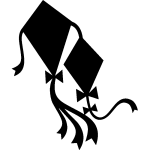 Sticker design cerf - volant Sticker design cerf - volant