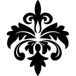 Sticker design chandellier baroque