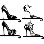 Sticker design chaussures à talon Sticker design chaussures à talon