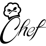 Sticker design chef de cuisine