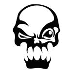 Sticker design crâne Sticker design crâne