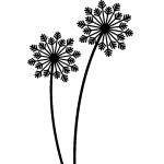 Sticker design fleur flocon de neige Sticker design fleur flocon de neige
