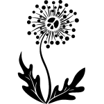 Sticker design fleur soleil Sticker design fleur soleil