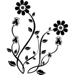 Sticker design marguerites