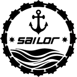 Sticker design sailor