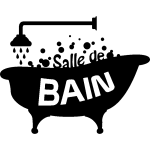 Sticker design salle de bain Sticker design salle de bain