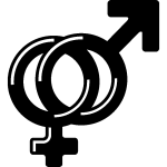Sticker design signe male et femelle Sticker design signe male et femelle