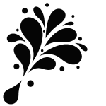 Sticker design splash d'eau Sticker design splash d'eau