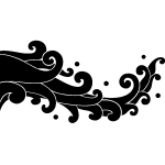 Sticker design vagues