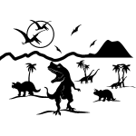 Sticker les dinosaures