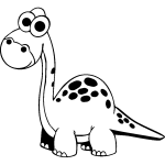 Sticker dinosaure l'ami des petits