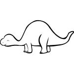 Sticker dinosaure bossu
