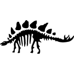 Sticker dinosaure squelette