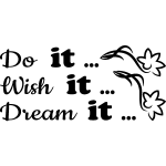 Sticker ?do it? pour les escaliers