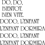 Sticker dodo, l'enfant dormira