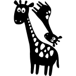 Sticker douces girafes