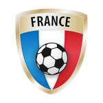 Sticker drapeau avec le football, france