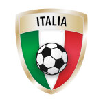 Sticker drapeau avec le football, italie