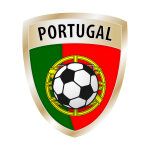 Sticker drapeau avec le football, portugal