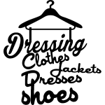 Sticker dressing clothes jackets dresses shoes