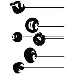 Sticker drles de boules