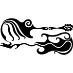 Sticker duo de guitares tribal Sticker duo de guitares tribal