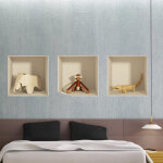 Sticker effet 3d animaux en bois Sticker effet 3d animaux en bois
