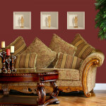 Sticker effet 3d egypte statues d'argile