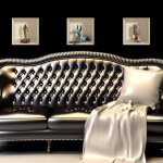 Sticker effet 3d egypte statues et vases