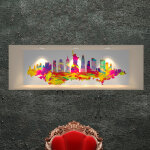 Sticker effet 3d new - york design multicolore Sticker effet 3d new - york design multicolore