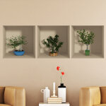 Sticker effet 3d petits arbres