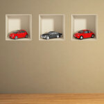Sticker effet 3d voitures