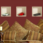 Stickers effet 3d voitures de collection