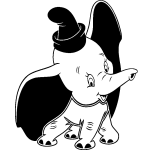 Sticker lphant avec un chpeau