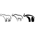 Stickers lphants volution