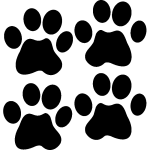 Sticker empreintes de chien