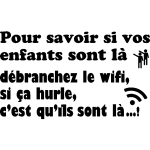 Sticker pour savoir si vos enfants sont l
