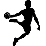 Sticker enfant basketteur