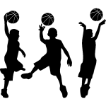 Sticker enfants basketteurs