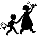 Sticker enfants et leurs trompettes