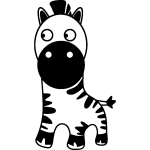 Sticker enfants zèbre Sticker enfants zèbre