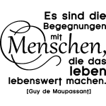 Sticker es sind die begegnungen. . . - g. de maupassant
