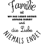 Sticker familie ist liebe Sticker familie ist liebe