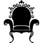 Sticker fauteuil style moyen âge Sticker fauteuil style moyen âge