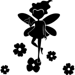 Sticker fe et fleur