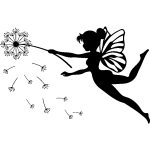 Sticker la fe et sa fleur magique